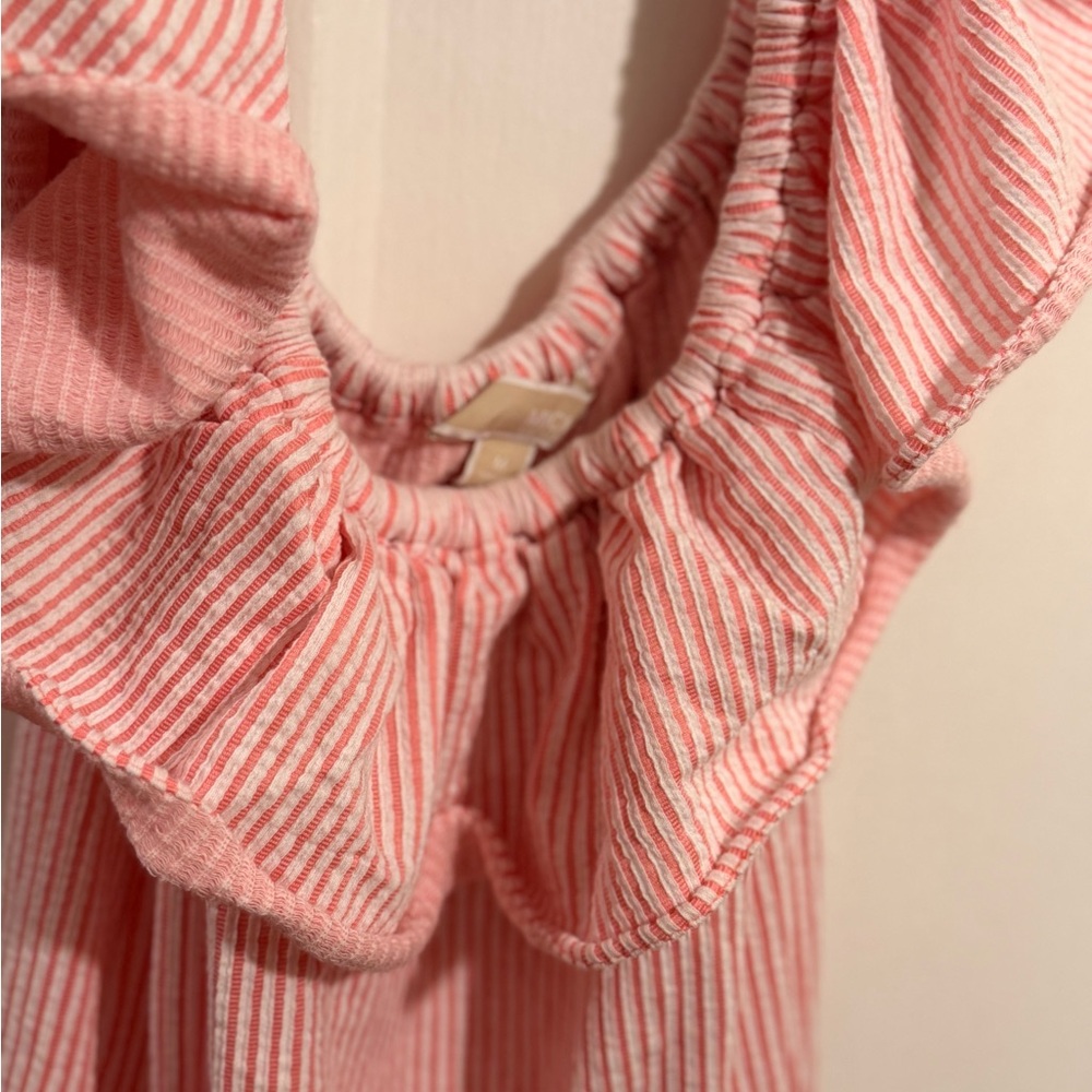 MICHAEL Michael Kors Pink and White Striped Summer Dress